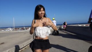 Littlesubgirl – Public Flashing And Squirting At Beach