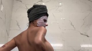 Mia Khalifa Black Face Mask Nipslip
