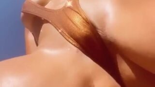 Amanda Nicole Nude Sling Bikini Video