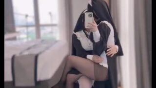 AngelChan Nun Sex Cosplay