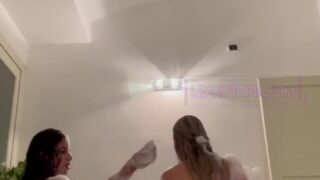 Mati Marroni & EmarrB Soapy Nude Bath Leaked