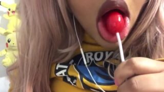 ASMR Pika Patreon Banana Lollipop Video